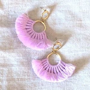 Boho pink earrings
